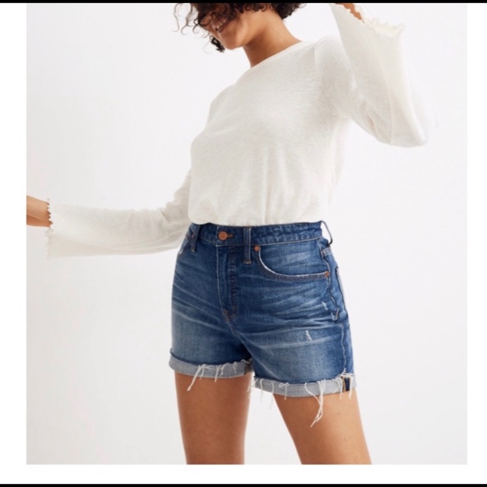 NWT Madewell high waisted denim shorts